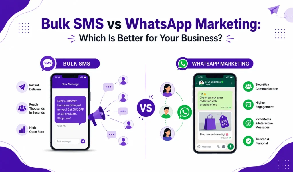 Bulk SMS vs WhatsApp Marketing Which Is Better for Your Business